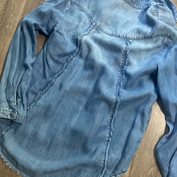 Cloth And Stone Fray Seams Back Shirt S - Picture 6 of 6